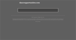 Desktop Screenshot of danceopportunities.com